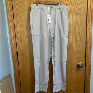 Men's Classic Khaki Slack Pants NEW Size Small Coofandy Simple Style‎